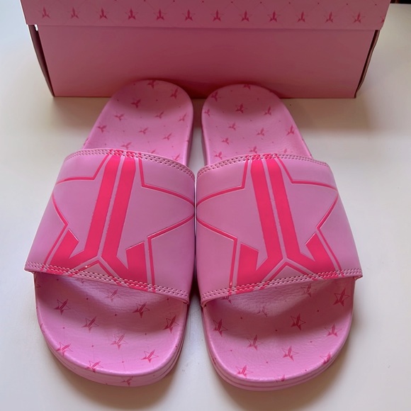 Jeffree Star Shoes - Jeffree Star Unisex Pool Slides in Pink JL Sz 13